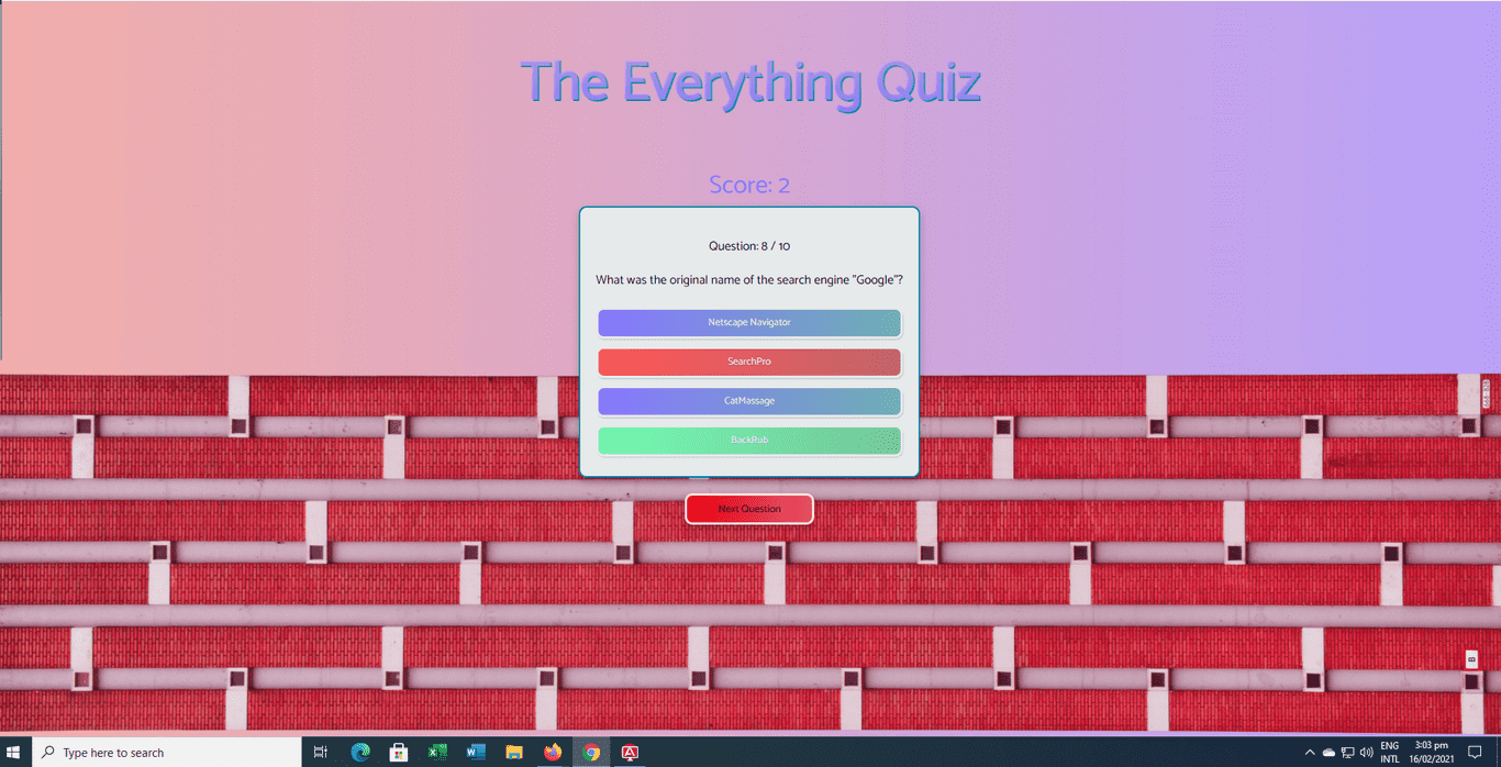 THE EVERYTHING QUIZ